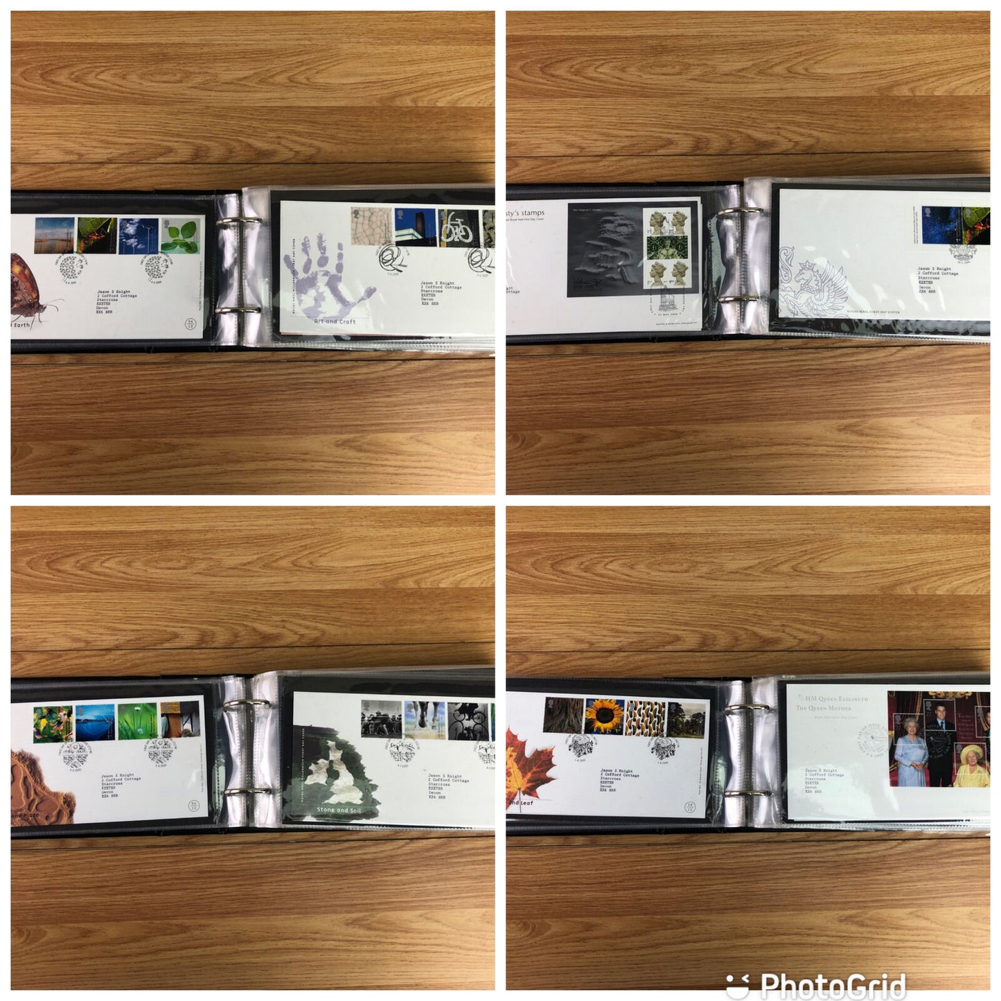 Green Merlin First Day Cover Album With 58 x First Day Covers 1999-2003