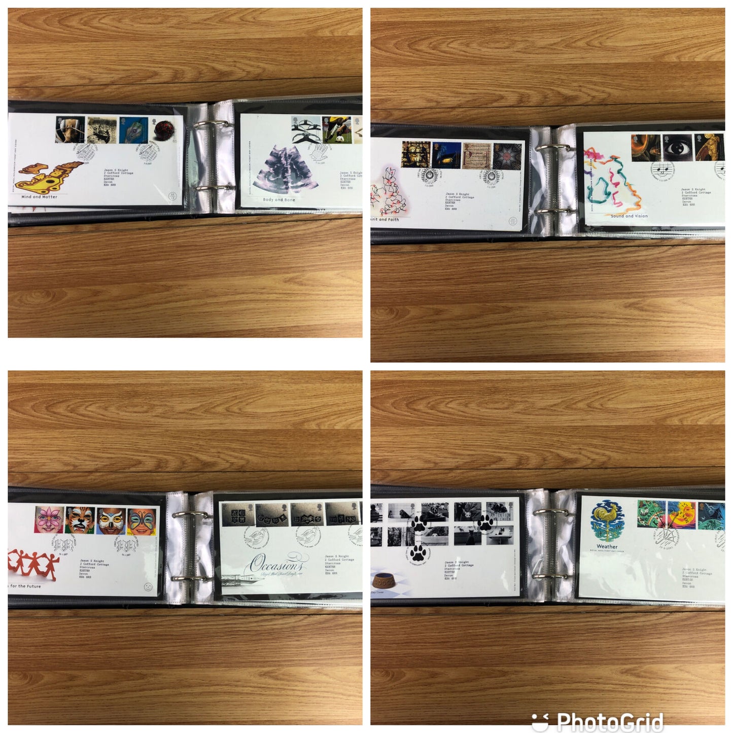 Green Merlin First Day Cover Album With 58 x First Day Covers 1999-2003