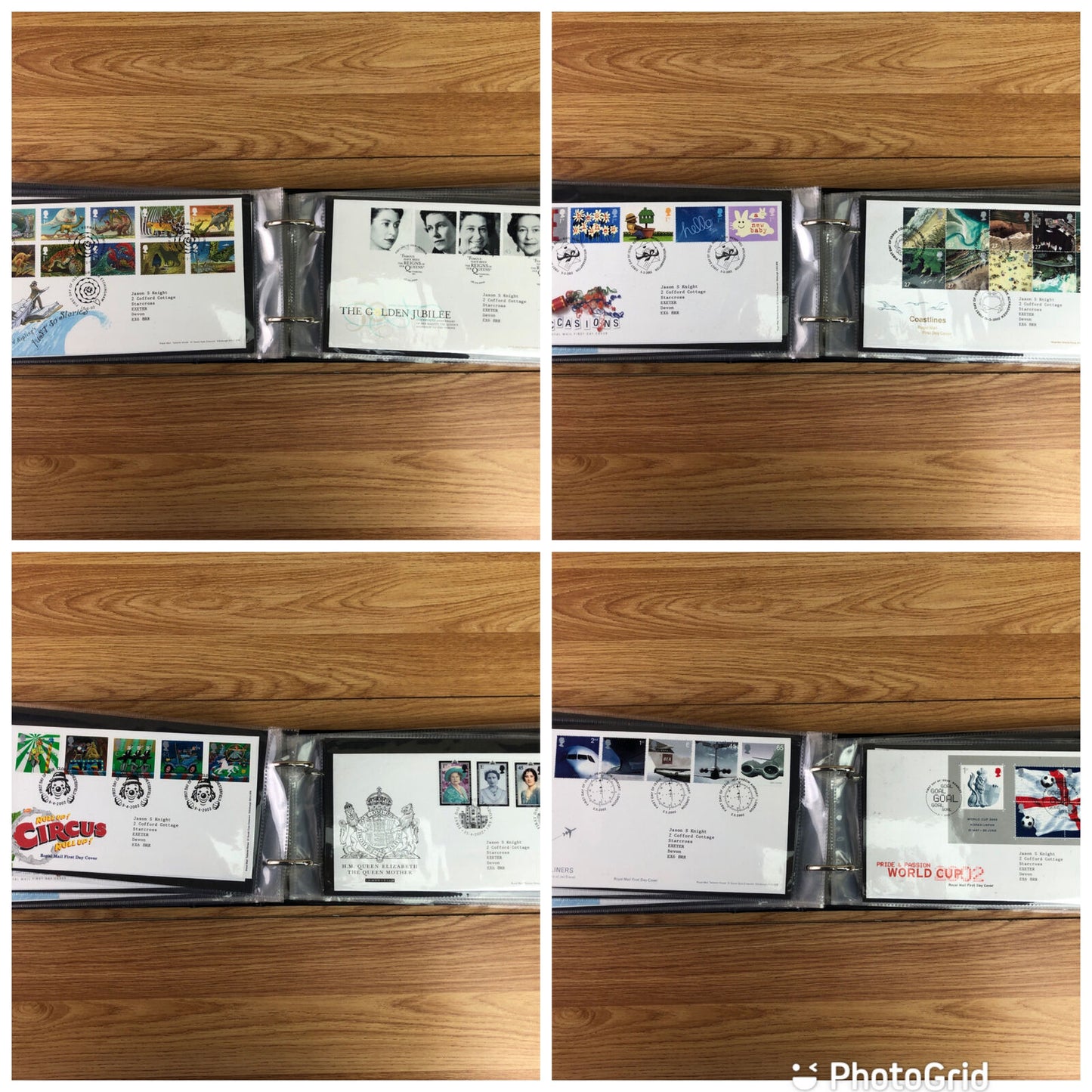 Green Merlin First Day Cover Album With 58 x First Day Covers 1999-2003