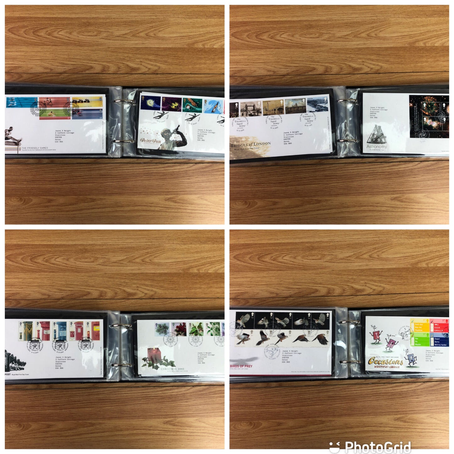 Green Merlin First Day Cover Album With 58 x First Day Covers 1999-2003