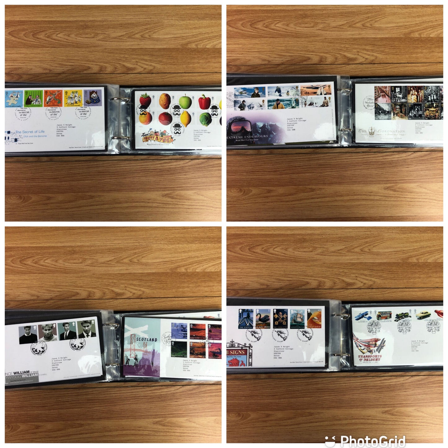 Green Merlin First Day Cover Album With 58 x First Day Covers 1999-2003
