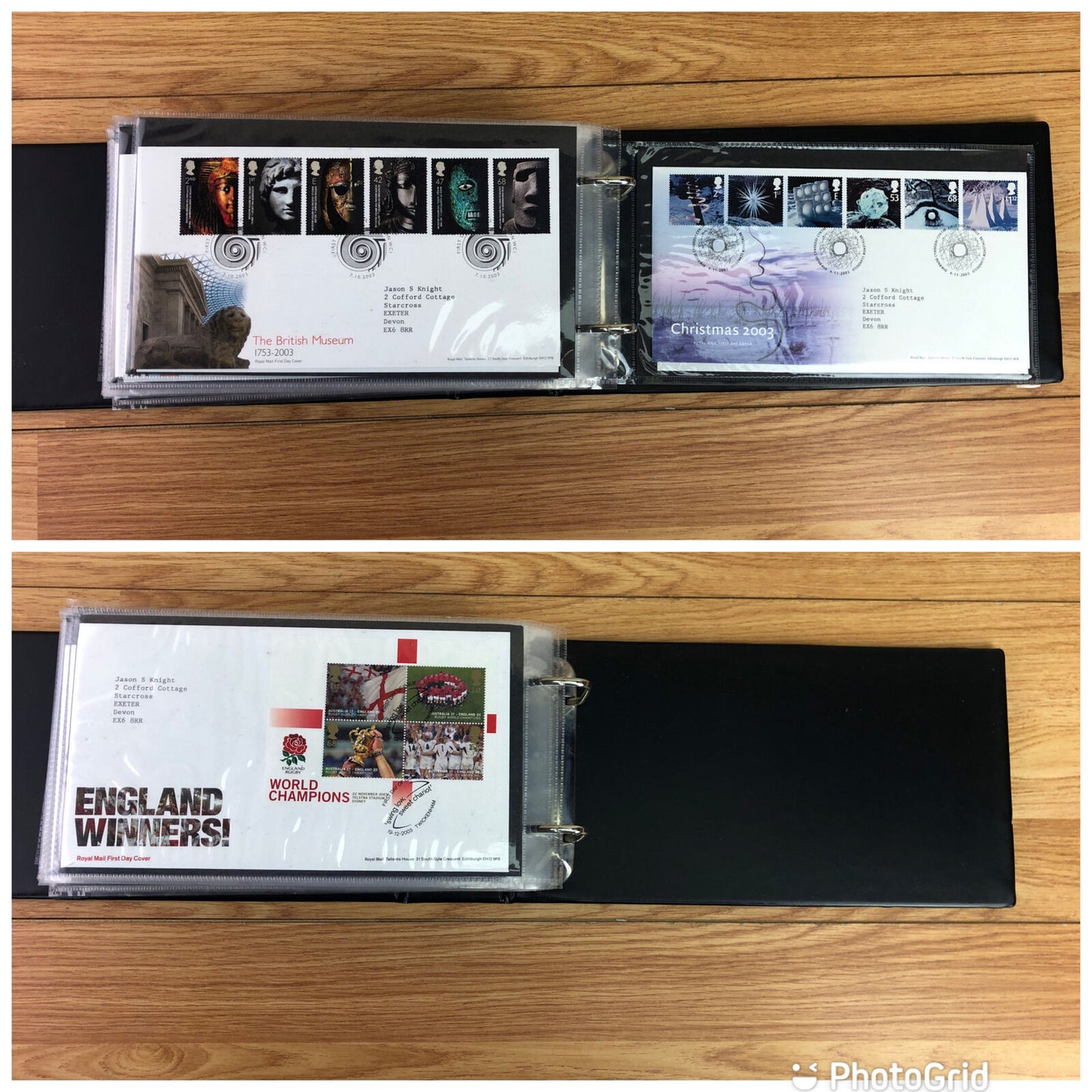 Green Merlin First Day Cover Album With 58 x First Day Covers 1999-2003