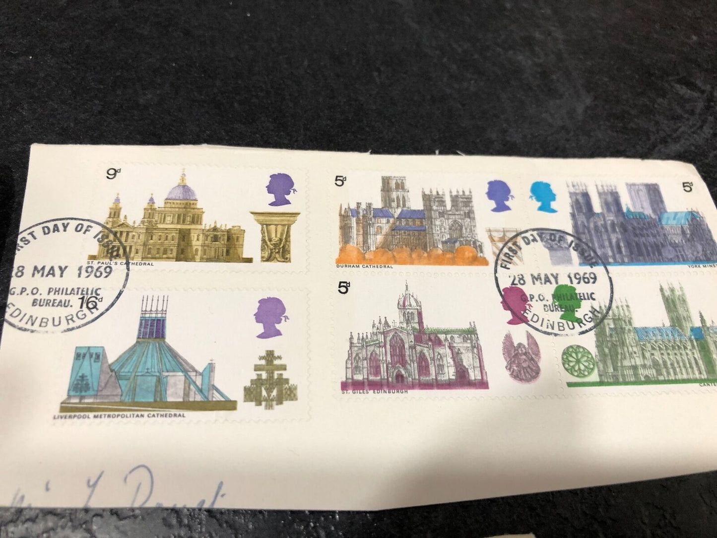 First Day Of Issue Stamps '68 '69 '77 Buildings, 12 Days Of Christmas + Jubilee