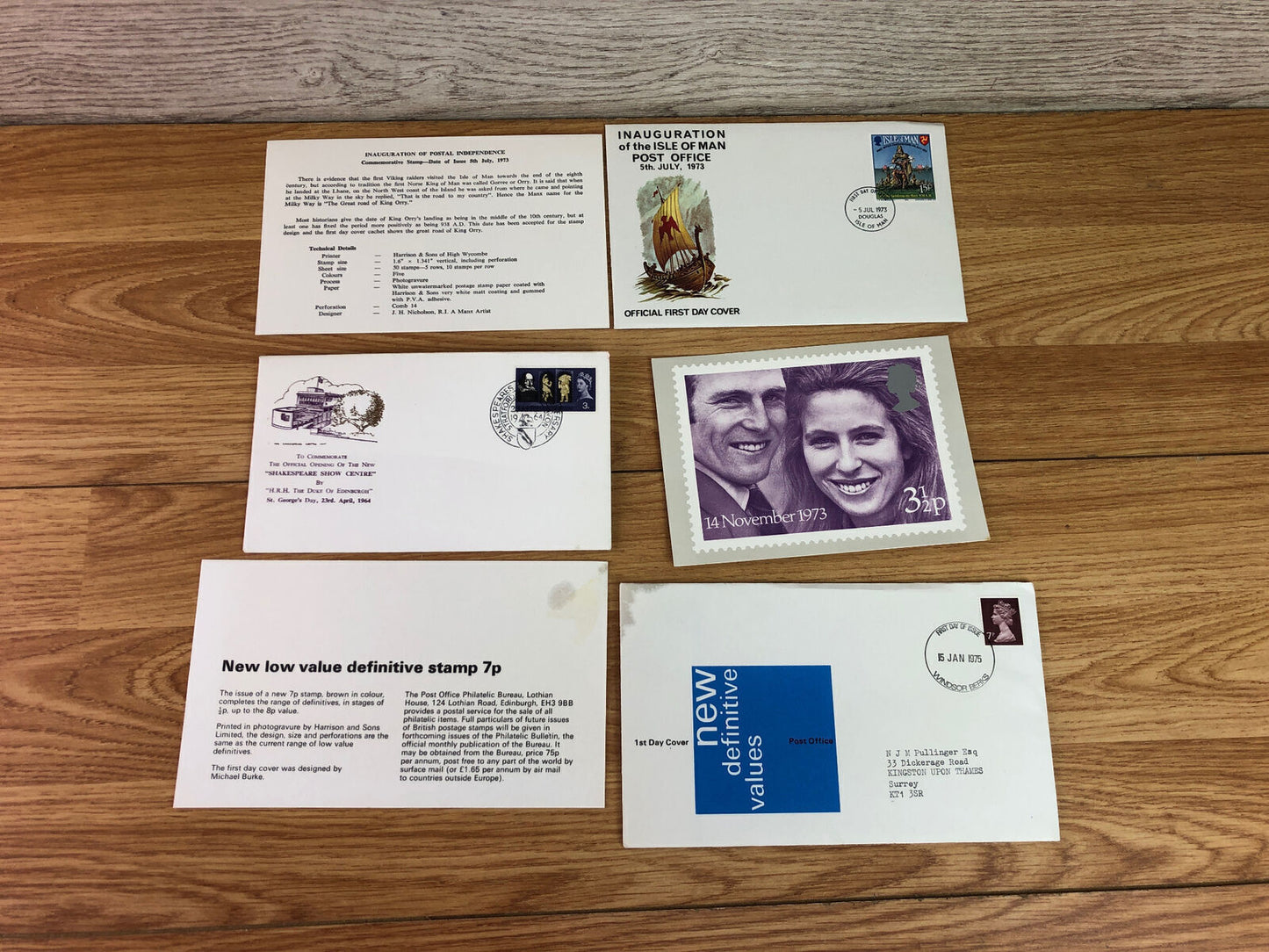 Bundle 33 x Royal Mail GB FDC First Day Covers 1964-2005