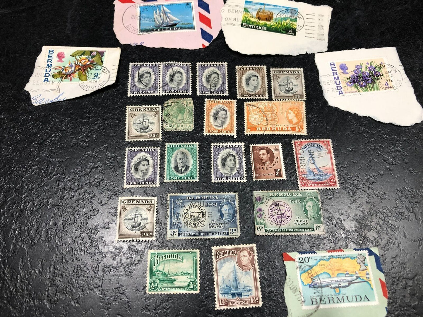 Collection Stamps From Bermuda/Grenada, Bahawalpur Silver Jubilee, Sierra Leone