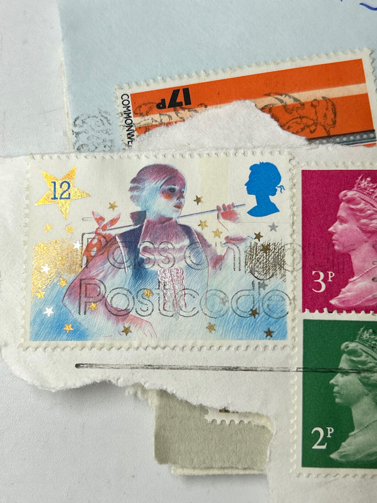 Job Lot/Mixed bag of Retro British 1st Class and Other Denomination Stamps