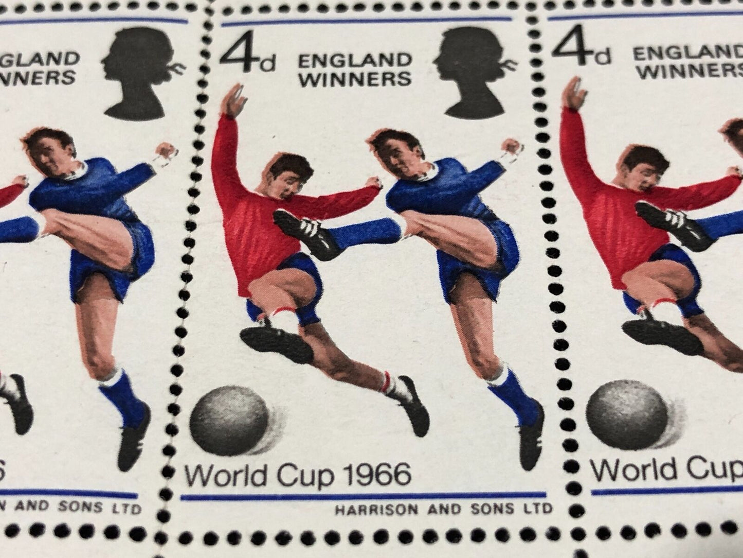 48 x GB QEII 1966 World Cup Football Winners 4d + 5 Gypsy Moth, 5 Botanicals MNH