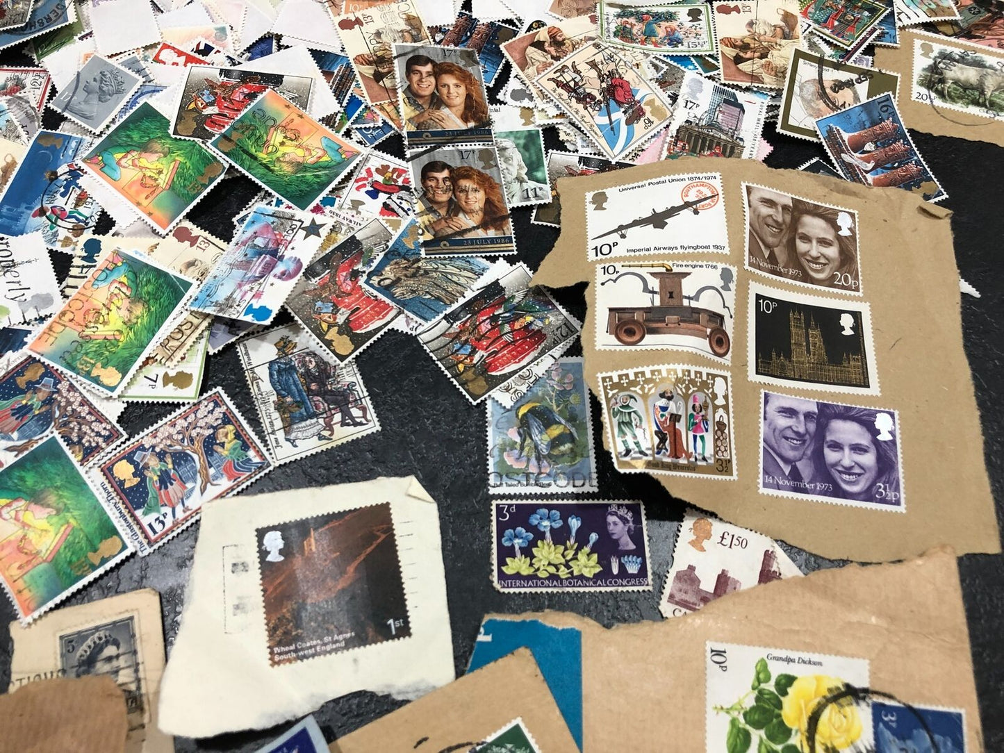 HUGE Joblot Used Stamps, Royals, Nativity, NZ, South Africa, '66 World Cup (New)