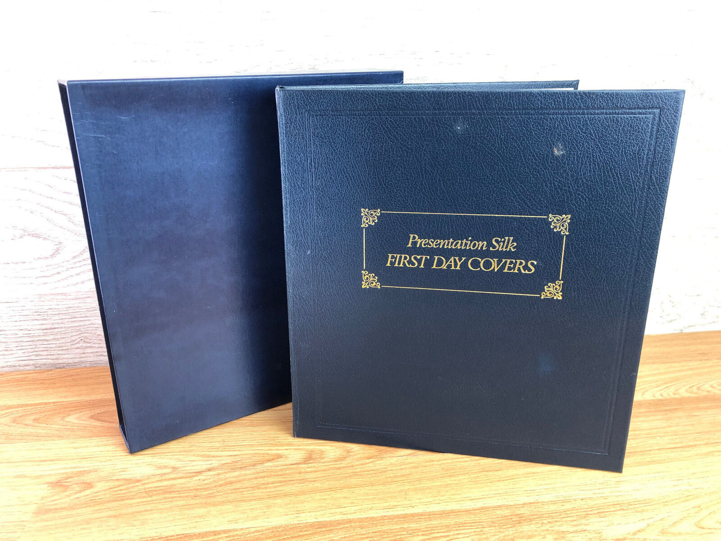 Presentation Silk First Day Cover Album With 40 x 1985-1989 Covers
