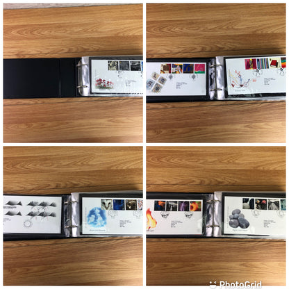 Green Merlin First Day Cover Album With 58 x First Day Covers 1999-2003