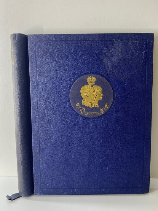 Coronation of George VI Commemorative Stamp Album with Stamp Collection
