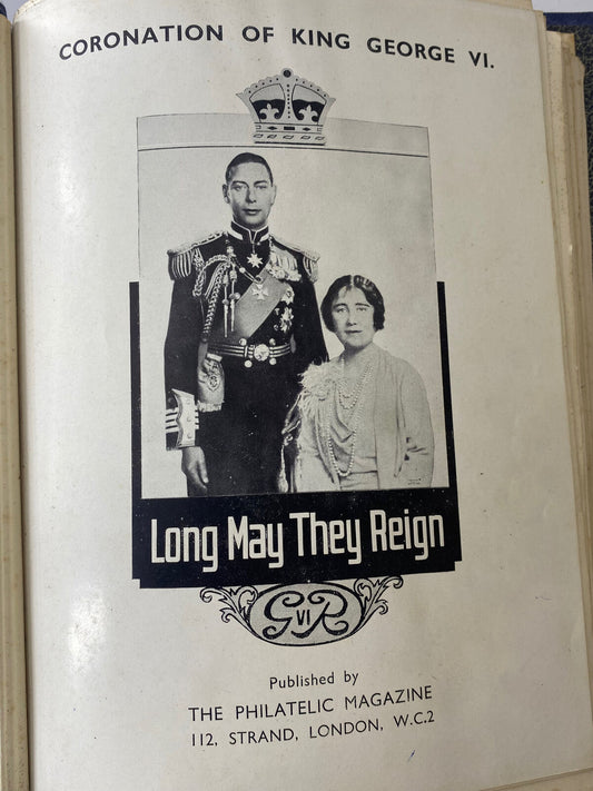 Coronation of George VI Commemorative Stamp Album with Stamp Collection