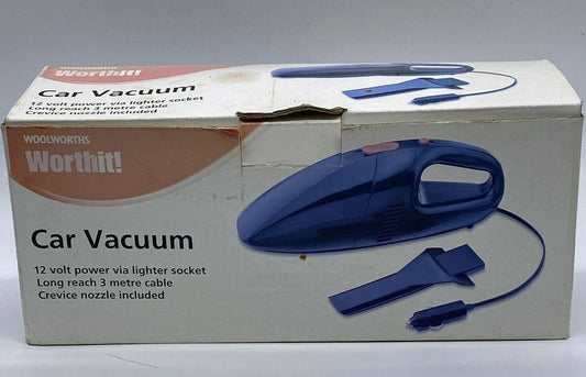 Woolworth's 12v Lighter Socket Car Vacuum with Crevice Nozzle