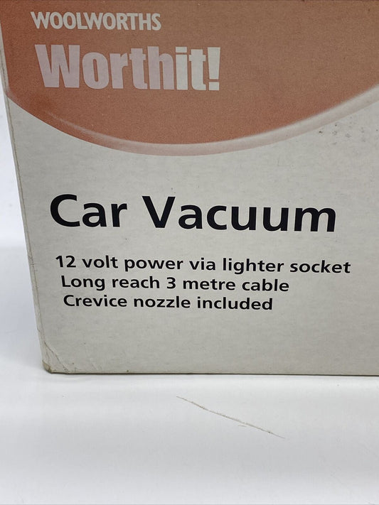 Woolworth's 12v Lighter Socket Car Vacuum with Crevice Nozzle