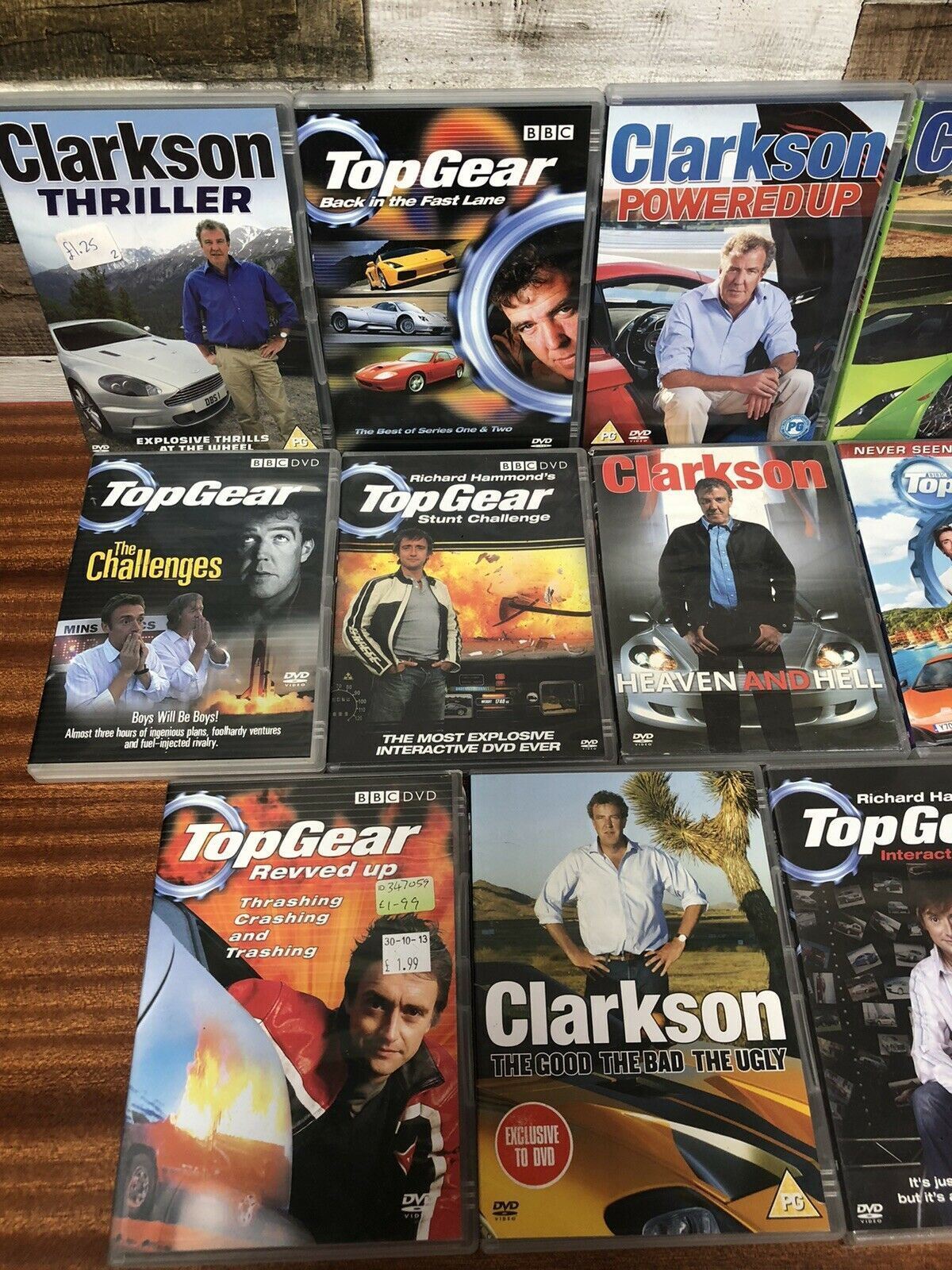 Bundle Of 14 Top Gear & Clarkson DVD's ~ Hours Of Entertainment