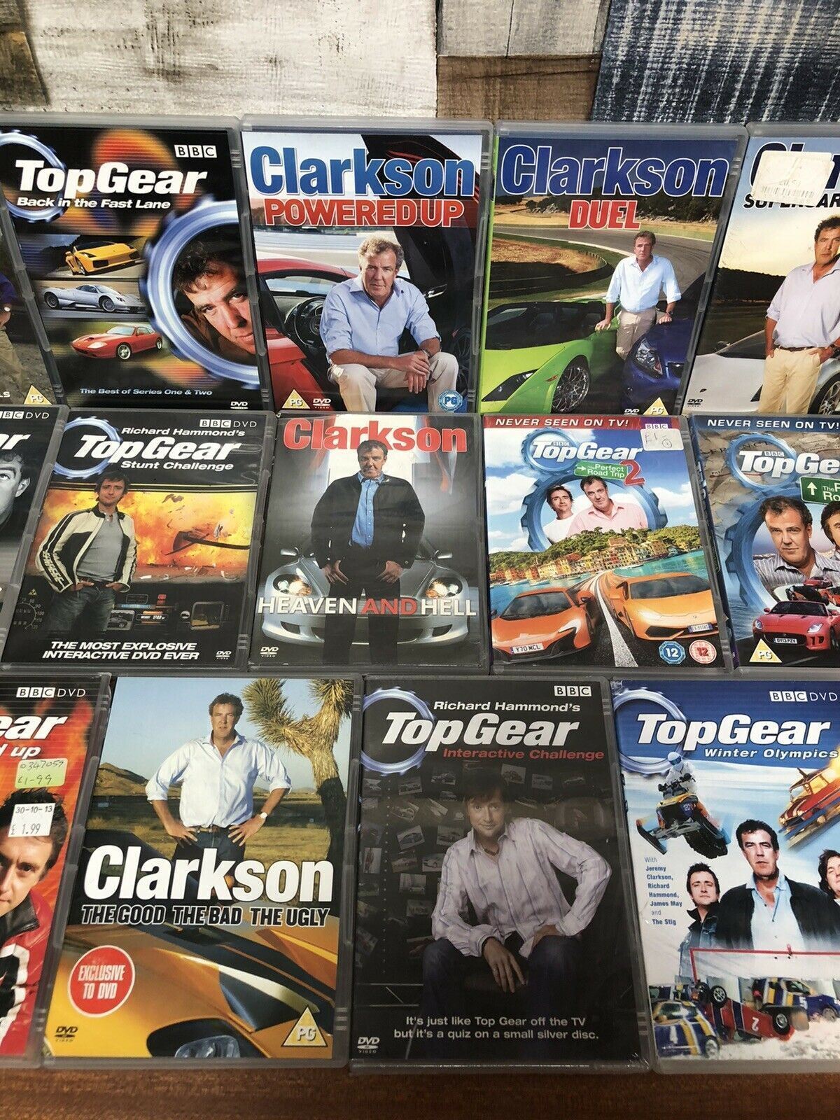 Bundle Of 14 Top Gear & Clarkson DVD's ~ Hours Of Entertainment