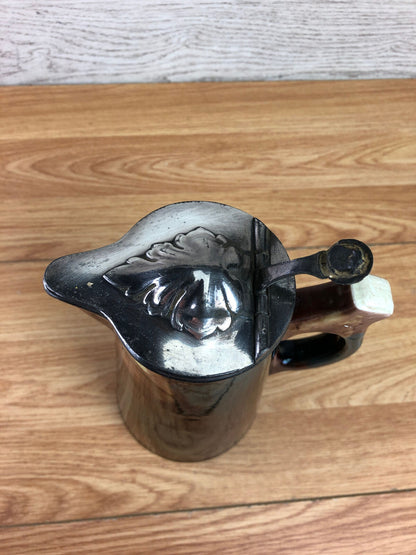 Wedgwood Antique Syrup Pitcher With Atkin Brothers Sheffield Lid