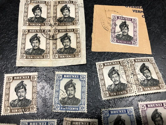 Collection Of Stamps From Brunei '64-'72 & 100+ Isle Of Man