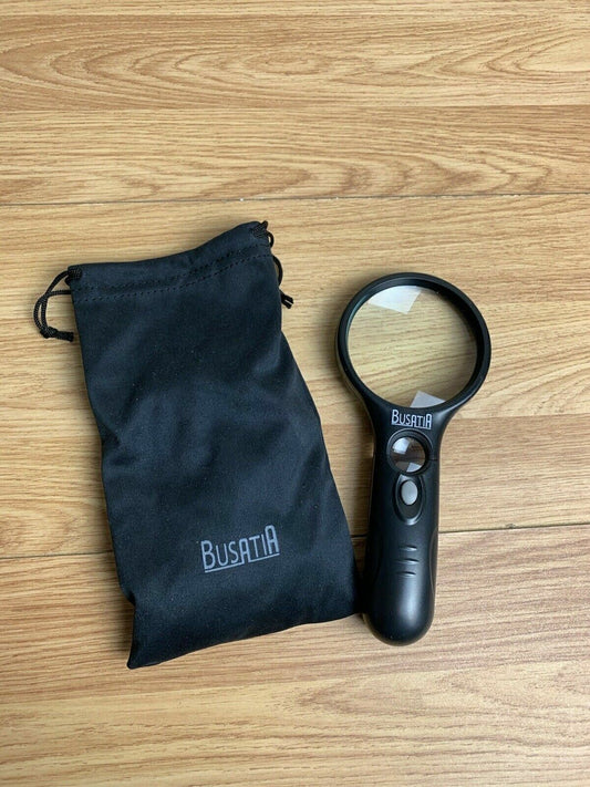 Magnifying Glass with Light Busatia Led Illuminated Magnifier with 3X 45X Glass