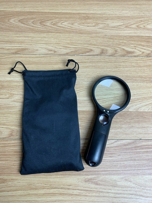 Magnifying Glass with Light Busatia Led Illuminated Magnifier with 3X 45X Glass