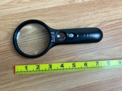 Magnifying Glass with Light Busatia Led Illuminated Magnifier with 3X 45X Glass