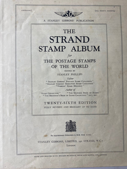 The Strand Stamp Album for The Postage Stamps of the World with Stamp Collection