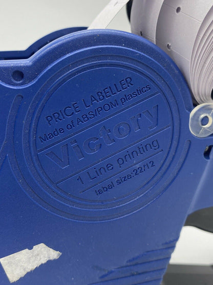 Victory 1 Line Printing Blue Plastic Price Labeller Gun Label Size 22/12