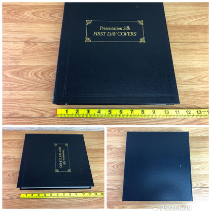 Presentation Silk First Day Cover Album With 40 x 1985-1989 Covers