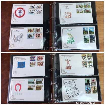 Brown Post Office First Day Covers Album & 70 x First Day Covers 1978 - 1984