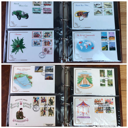 Brown Post Office First Day Covers Album & 70 x First Day Covers 1978 - 1984