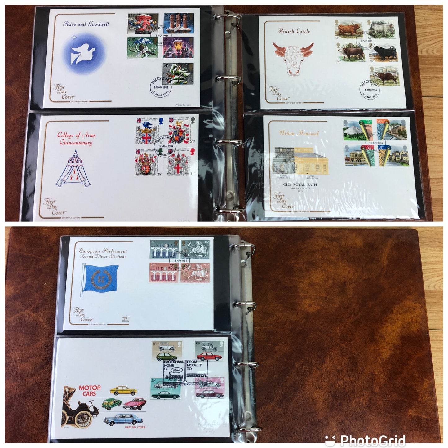 Brown Post Office First Day Covers Album & 70 x First Day Covers 1978 - 1984