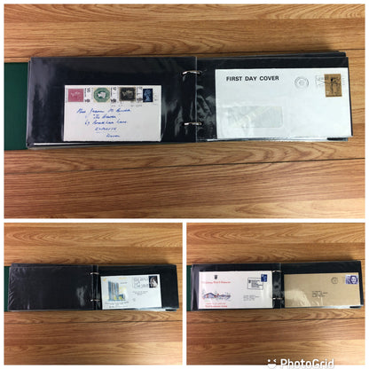 New Pioneer Green First Day Cover Album With 45 First Day Covers 1965-1999