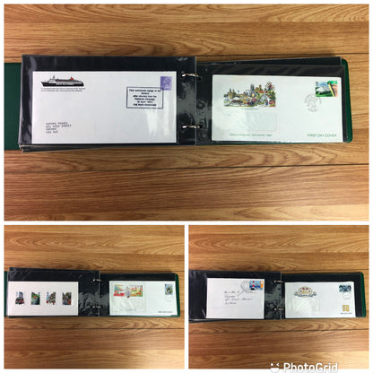 New Pioneer Green First Day Cover Album With 45 First Day Covers 1965-1999