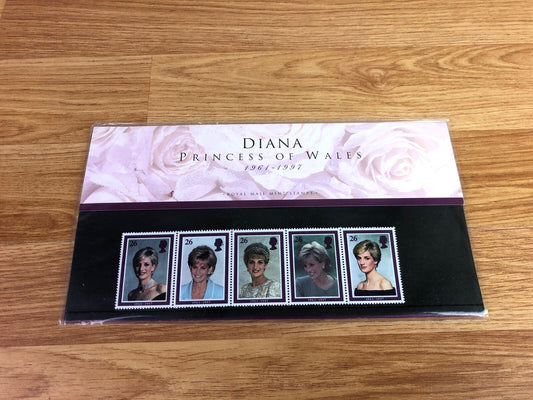 Diana Princess Of Wales 1961-1997 Royal Mint Stamps