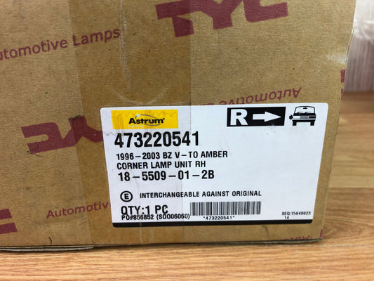Astrum 473220541 1996-2003 BZ V To Amber Corner Lamp RH 18 5509 02 2B