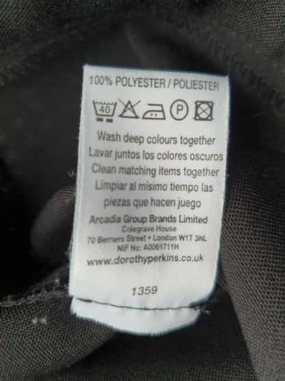 Dorothy Perkins Ladies Black Trousers Size UK 12