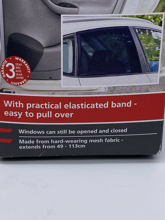 Ultimate Speed Pack of 2 Sun Protection Black Mesh Window Covers
