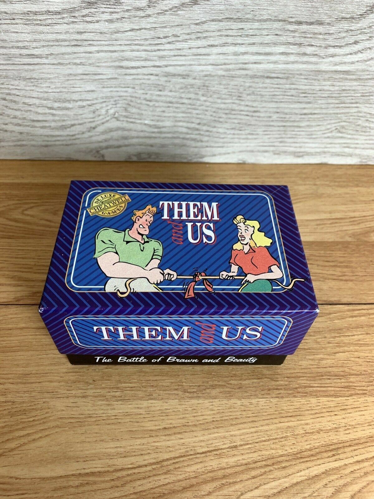 Them and Us The Battle of Brawn and Beauty Game Team card Quiz game