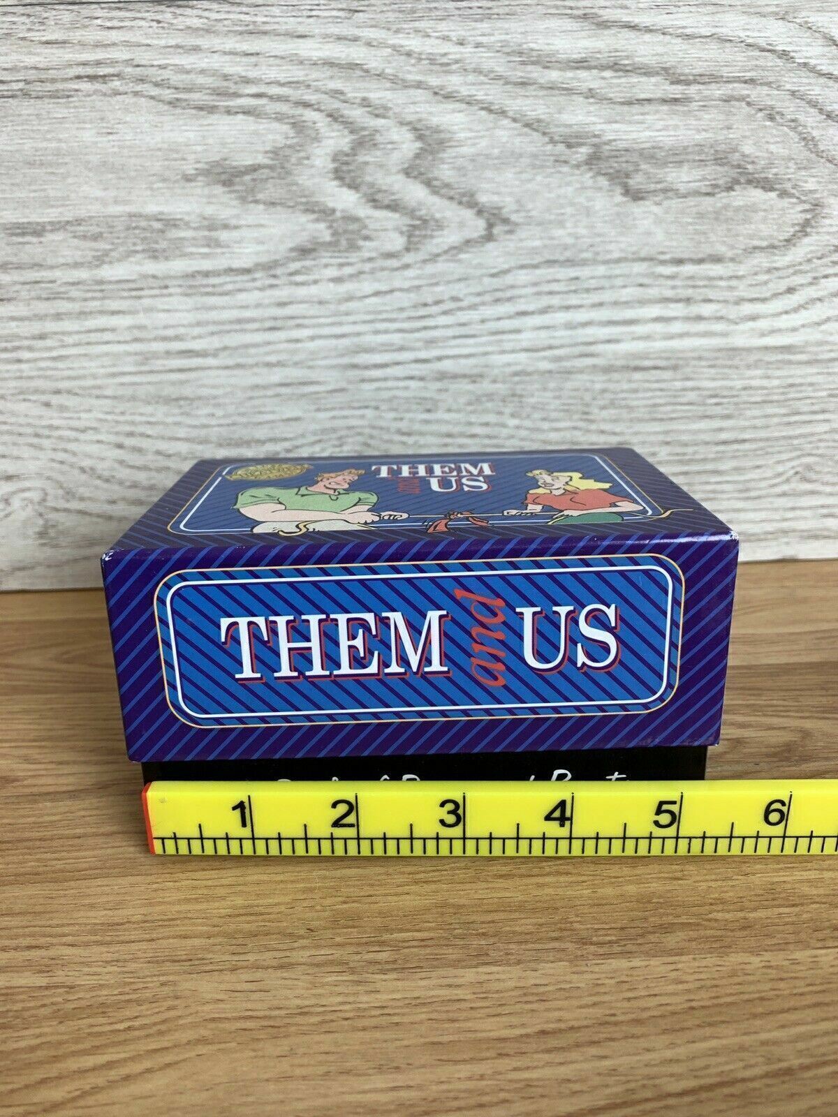 Them and Us The Battle of Brawn and Beauty Game Team card Quiz game