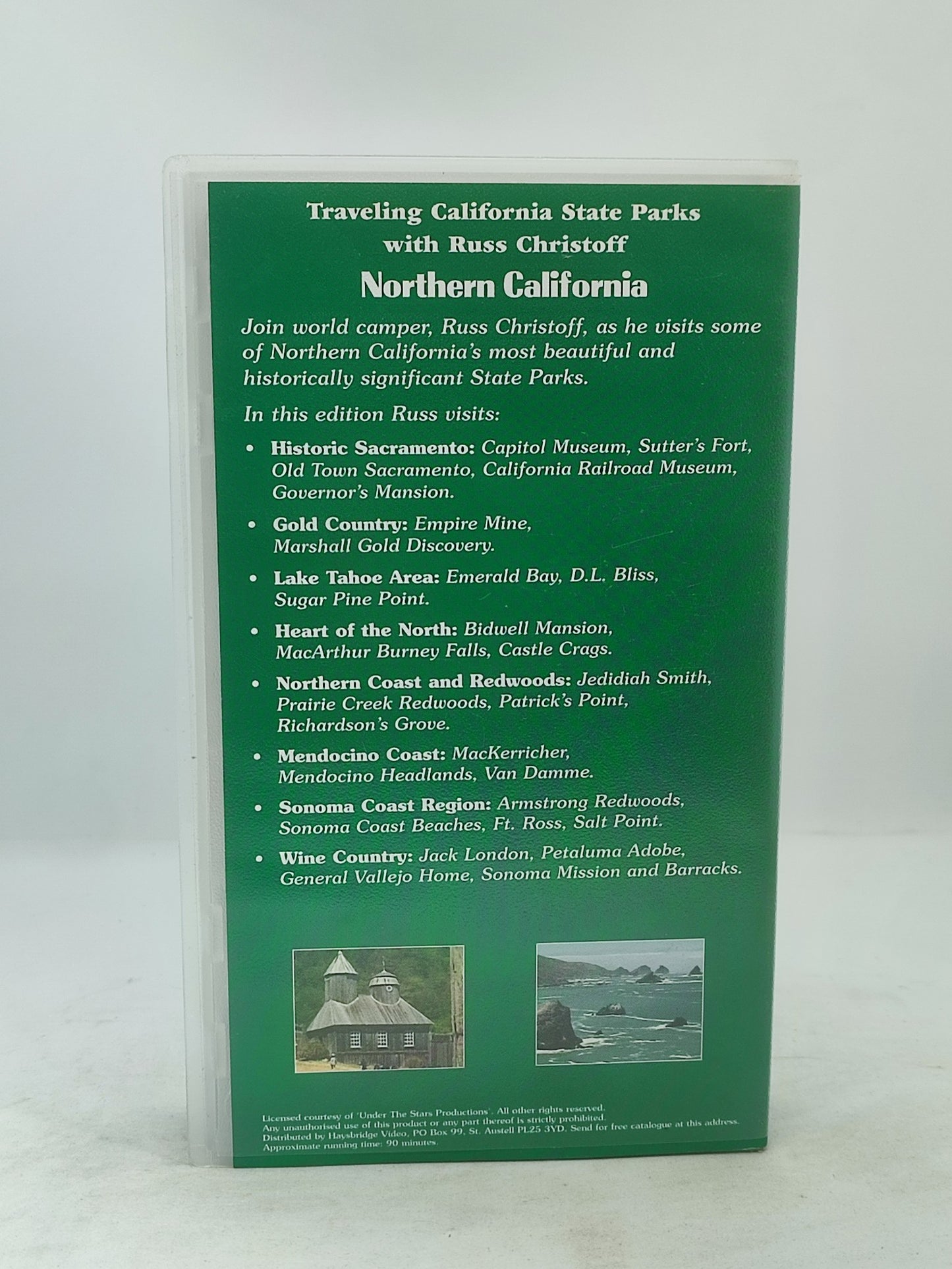 Northern California Traveling California State Parks On VHS Video Cassette Tape