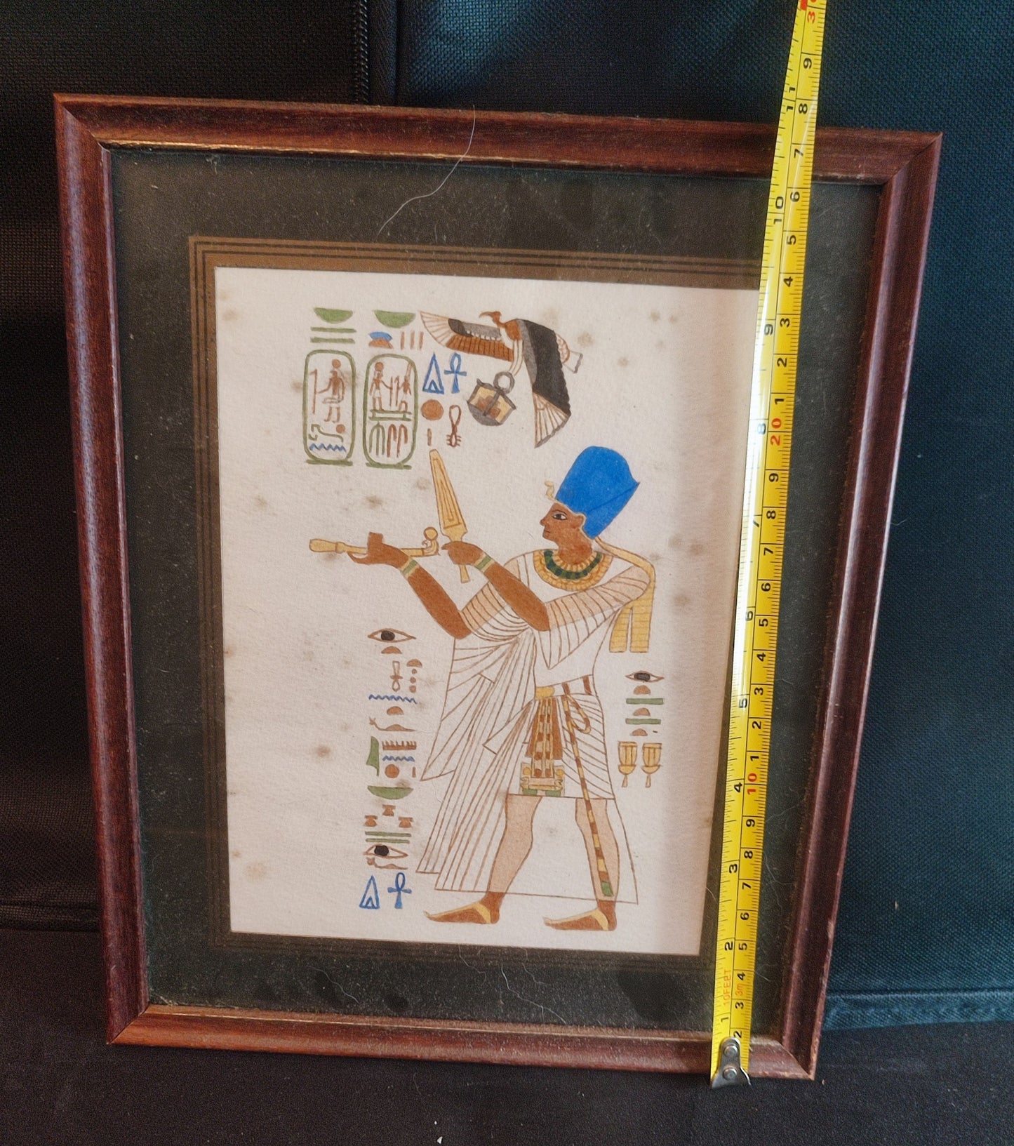 Signalling Pharaoh Framed Watercolour Painting