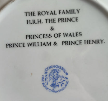 Connoisseur Prince & Princess of Wales Fine Bone China Collectors Plate