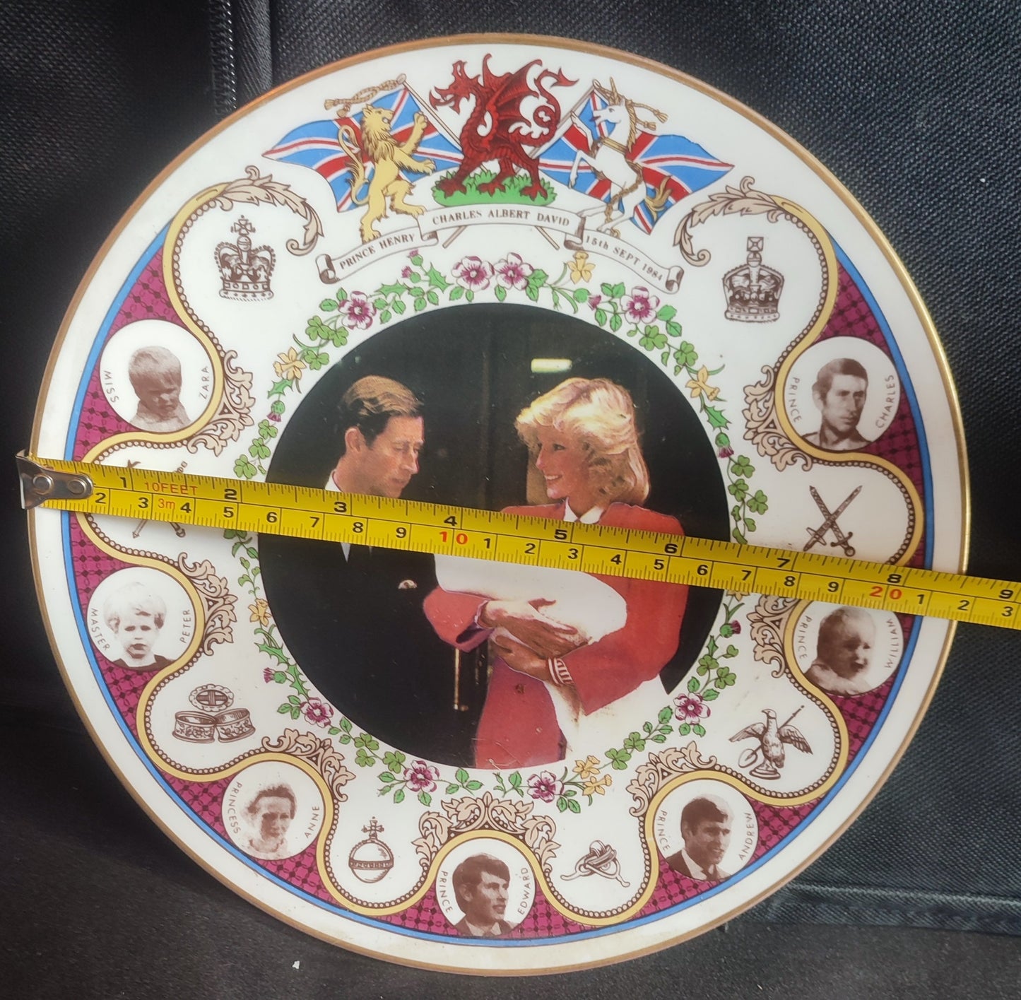Commemorative Birth of Prince Henry Charles Albert David 1984 Collectors Plate